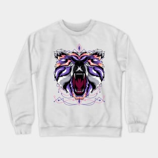 roar bear vintage retro Crewneck Sweatshirt